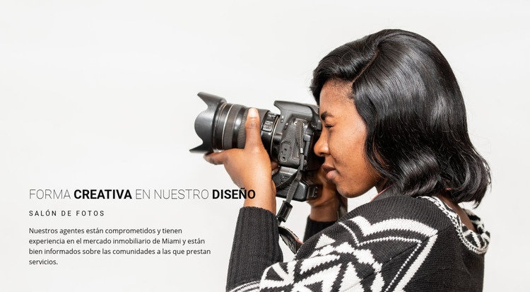 Fotógrafo creativo Maqueta de sitio web