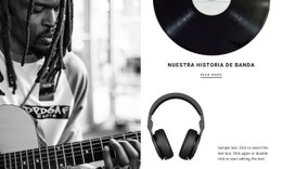 Plantilla Web Adaptable Para Historia De La Marca Musical