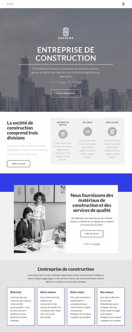 Nouvelle Entreprise De Construction – Créateur De Sites Web Pour Vous Inspirer