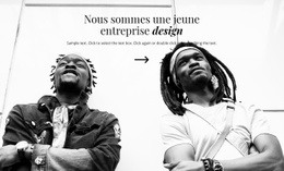 Jeune Entreprise De Design - Maquette De Site Web De Fonctionnalités