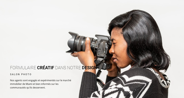 Photographe créatif Modèle HTML