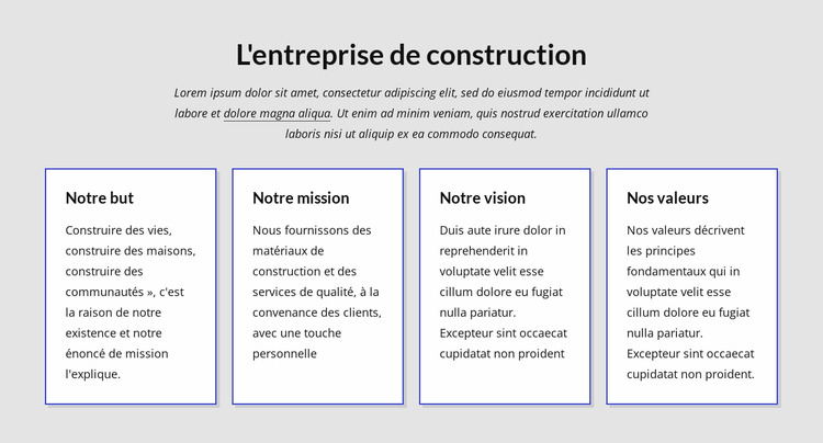 Nous créons des projets réussis Modèle Joomla