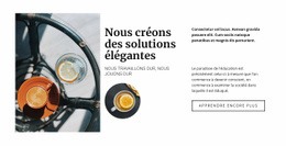 Créer Un Restaurant Élégant - Modèle Professionnel D'Une Page