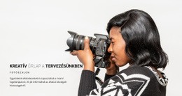 Webhelysablon Ehhez: Kreatív Fotós