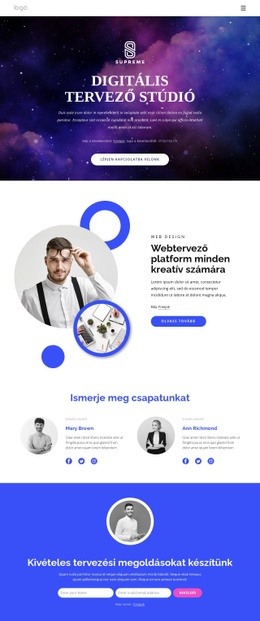 Digitális Tervező Iroda - HTML-Sablon Letöltése