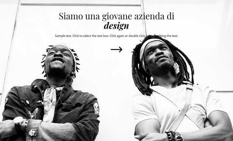 Giovane azienda di design Costruttore di siti web HTML