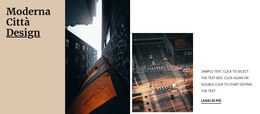 Design Moderno Della Città - Modello HTML E CSS