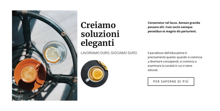 Crea un ristorante elegante Modello HTML5