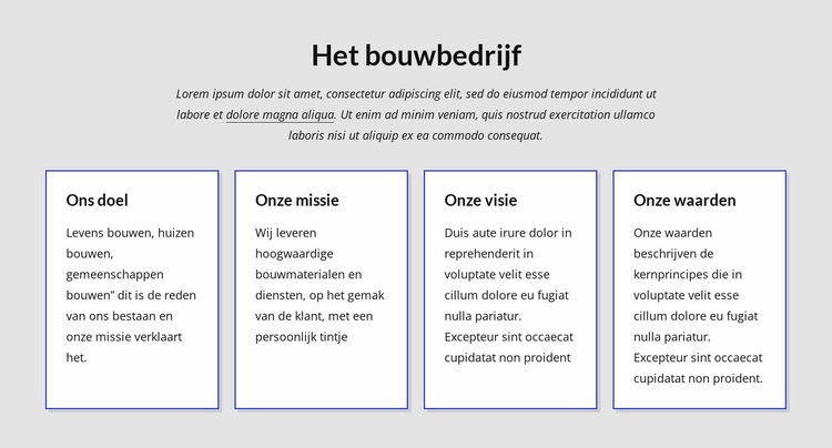 Wij creëren succesvolle projecten Bestemmingspagina