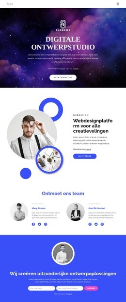 Digitaal Ontwerpbureau - HTML-Sjabloon