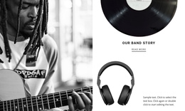 Music Brand Story One Page Template