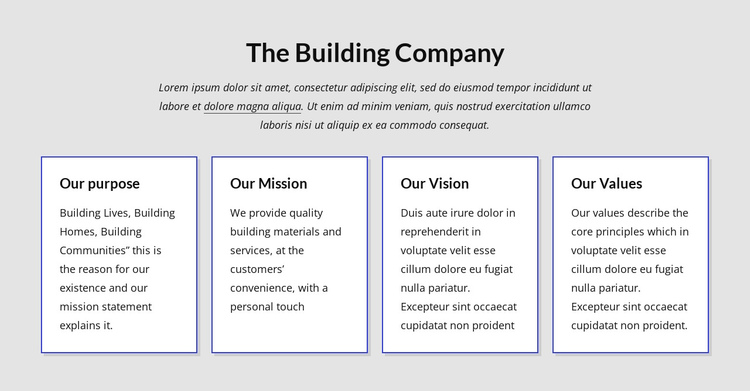 We create successful projects One Page Template