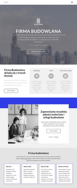 Nowa Firma Budowlana - HTML5 Website Builder