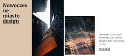 Uniwersalny Projekt Strony Internetowej Dla Nowoczesny Design Miasta
