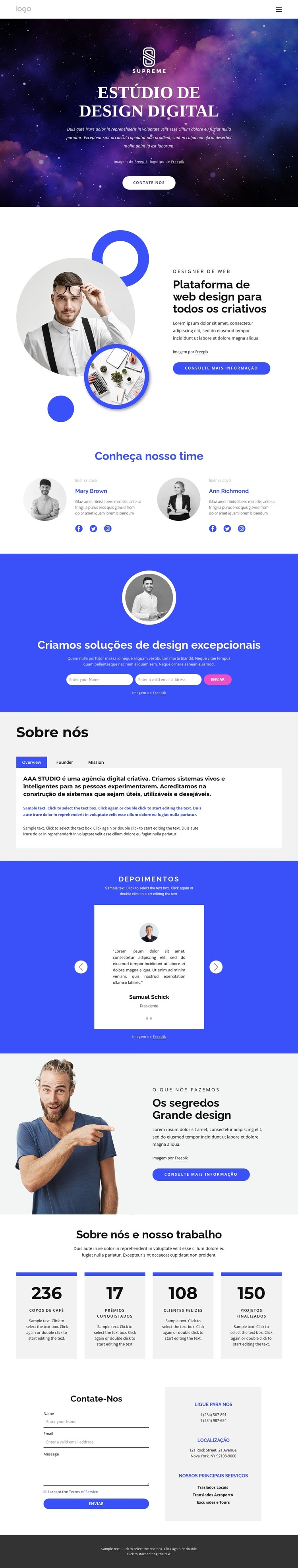 agência de design digital Template CSS