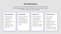 Página De Destino Multifuncional Para Nós Criamos Projetos De Sucesso