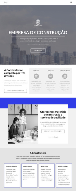 Tema WordPress Mais Criativo Para Nova Construtora