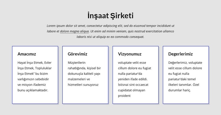 Başarılı projeler üretiyoruz Açılış sayfası