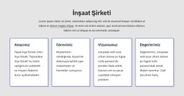 Başarılı Projeler Üretiyoruz Premium Şablon