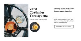 Şık Bir Restoran Yaratın Için Kullanıma Hazır Site Tasarımı