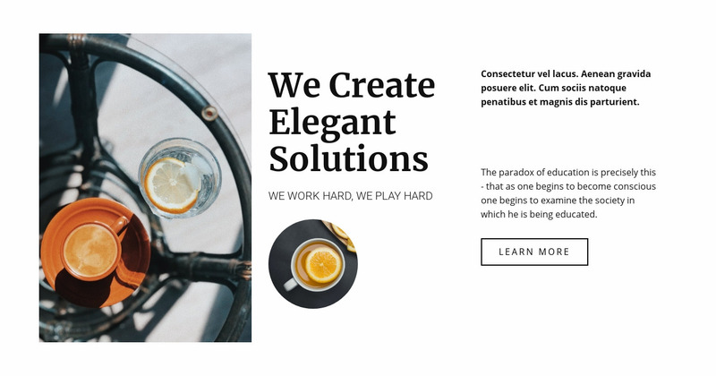 Create elegant restaurant Web Page Design