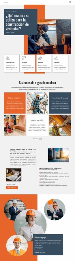 Madera Para La Casa - HTML Builder Drag And Drop