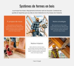 Système De Fermes En Bois Des Modèles De Site Web Ign