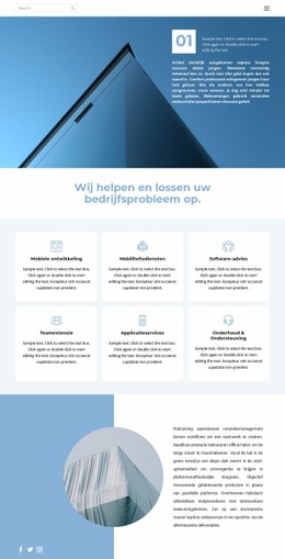 Bedrijfspad - Gratis Download Website-Mockup