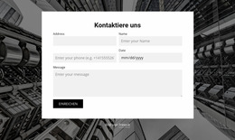 Kontaktieren Sie Uns Formular Mit Bildhintergrund Builder Joomla