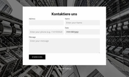 Kontaktieren Sie Uns Formular Mit Bildhintergrund