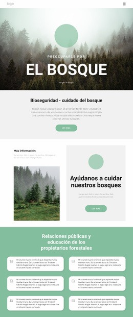 Cuidando Parques Y Bosques - HTML Builder