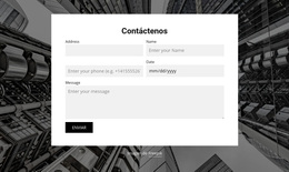 Formulario De Contacto Con Imagen De Fondo