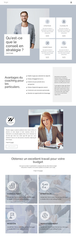 Conseil Stratégique - Modèle HTML5 Réactif