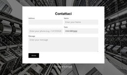 Contattaci Modulo Con Immagine Di Sfondo - Design HTML Page Online