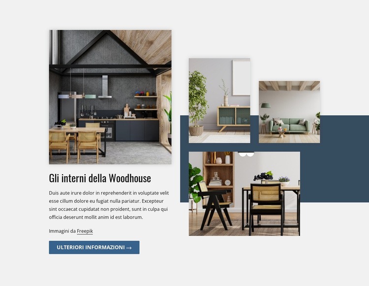 Parete divisoria in legno Modelli di Website Builder