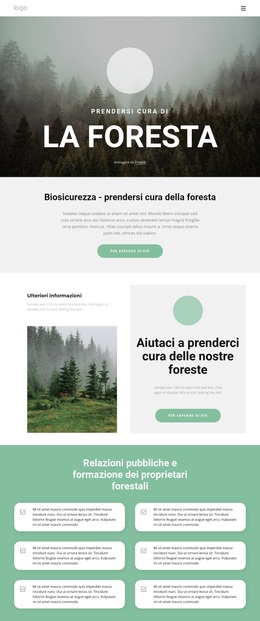 Prendersi Cura Di Parchi E Foreste - Tema WordPress Esclusivo