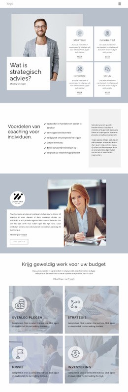 Strategisch Advies - Create HTML Page Online