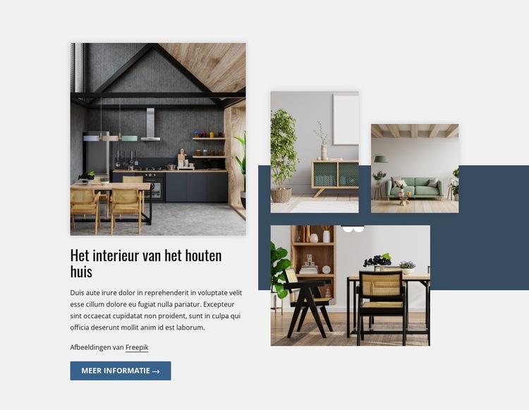 Houten scheidingswand Html Website Builder