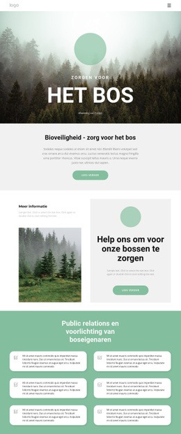 Zorg Voor Parken En Bossen Cloud-Html