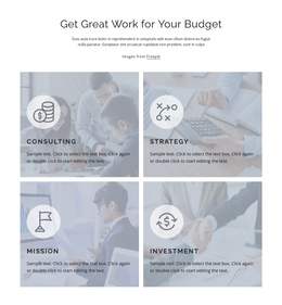 Great Work For Your Budget - Multi-Purpose One Page Template