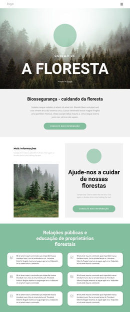 Cuidando De Parques E Florestas Criador De Logotipo