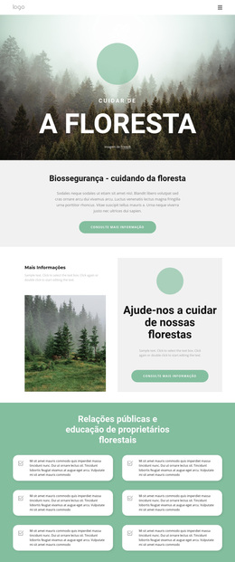 Cuidando De Parques E Florestas Modelos De Administrador De Bootstrap