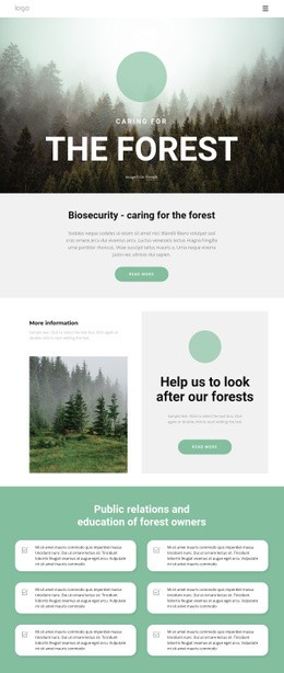 Caring For Parks And Forests Specialty Pages