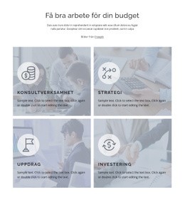 Bra Arbete För Din Budget Html5 -Hemsida