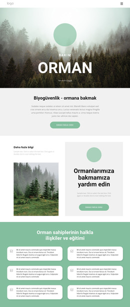 Park Ve Ormanların Bakımı - HTML Şablonu Indirme