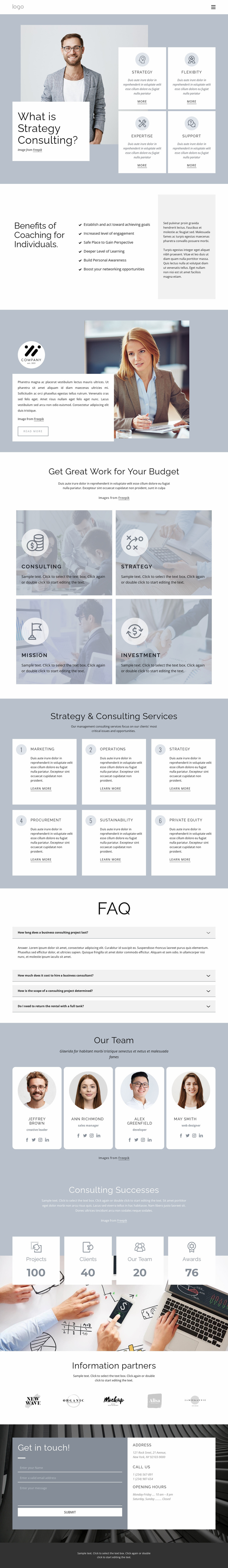 Strategic consultancy Website Design