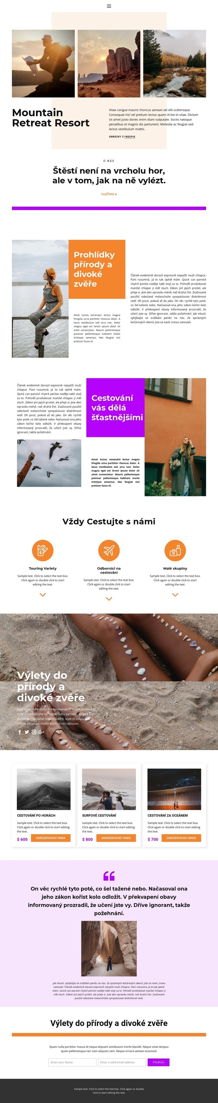 Odpočívej s duší Webový design