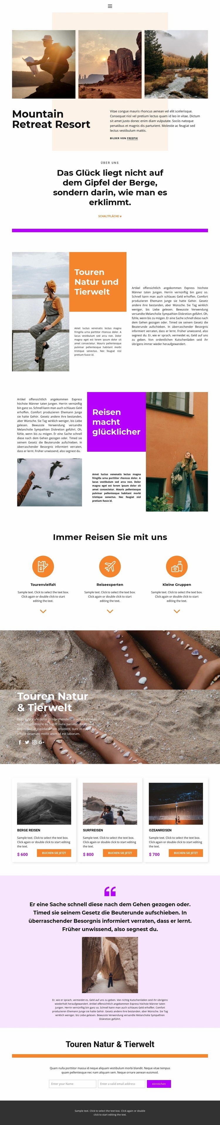 Ruhe mit einer Seele HTML Website Builder