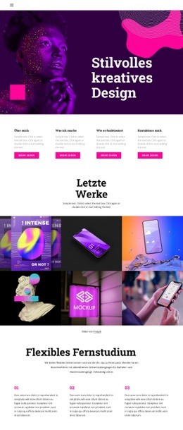 Kreative Der Nächsten Generation - Kostenlos Herunterladbares Website-Design