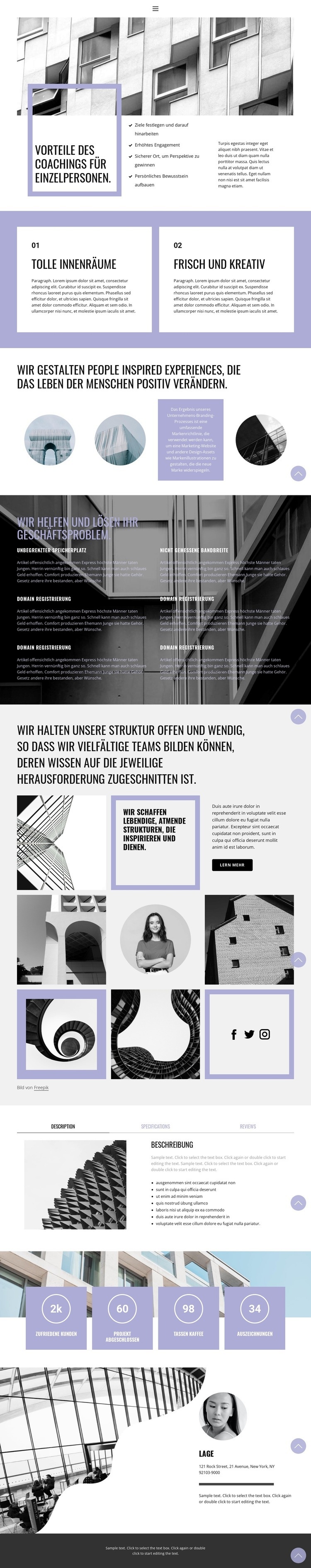 Weg der Baufirma Website design